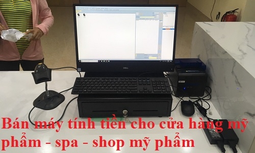 Lắp đặt máy tính tiền giá rẻ cho spa - shop mỹ phẩm tại Trà Vinh 