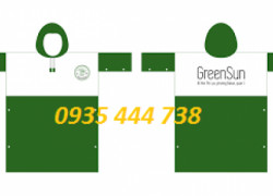 Sản xuất áo mưa quảng cáo tại Quảng Ngãi- in logo áo mưa quà tặng