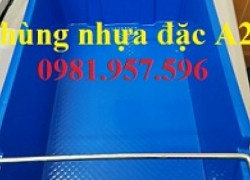 Thùng A2, thùng nhựa quai sắt, thùng đựng linh kiện, khay phụ tùng