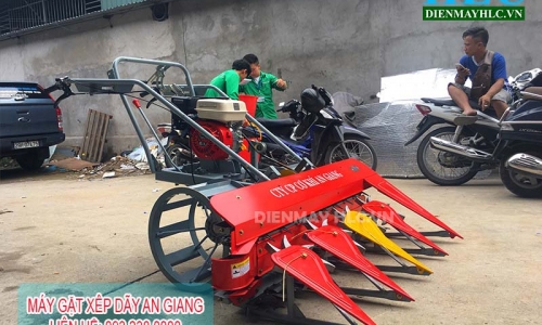 Bán máy gặt lúa xếp dãy, máy gặt lúa tự bó ở Nam Định, Nghệ An