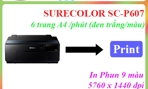 Máy in phun màu Epson SureColor SC-P607