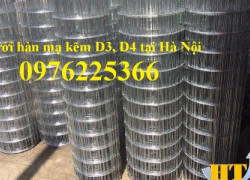 Lưới thép hàn mạ kẽm D4 a50x50, D3 a50x50