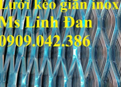 lưới inox hình thoi, lưới mắt cáo inox, lưới inox kéo giãn, lưới binox