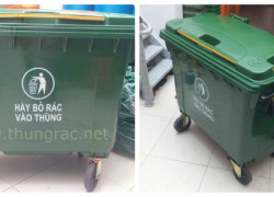 Cung cấp thùng rác 660 lít nhựa HDPE và composite