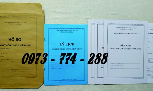 Hồ sơ công chức, viên chức theo quyết định số 06/2007/QĐ-BNV