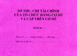 Bán sổ thu, chi tài chính của tổ chức đảng cơ sở và cấp trên cơ sở