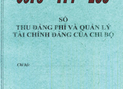 Bán sổ thu đảng phí và quản lý tài chính đảng của chi bộ