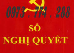 Bán sổ nghị quyết, sổ bìa cứng, bìa da