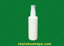 Chai xịt phun sương 100ml, đầu xịt phun sương, đầu có súng trắng.