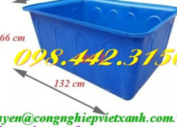 Thùng nhựa chữ nhật dung tích lớn 500L – 750L giá siêu cạnh tranh