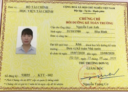 Học kế toán trưởng tại Quảng Ninh