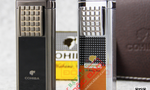 Phụ kiện xì gà Cohiba chính hãng: bật lửa khò 2 tia H629