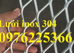 Lưới mắt cáo inox, lưới thép hình thoi inox 20x40, 15x30, 10x20