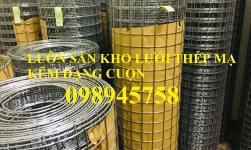 Sản xuất thép mạ kẽm hàng rào D2 25x25, Lưới hàn D4 50x50