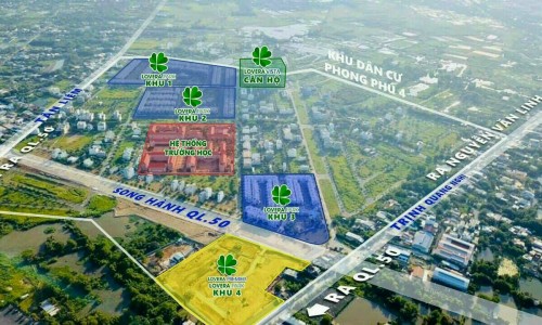 Bán lô đất nền mặt tiền Song Hành KDC Phong Phú 4 Bình Chánh  