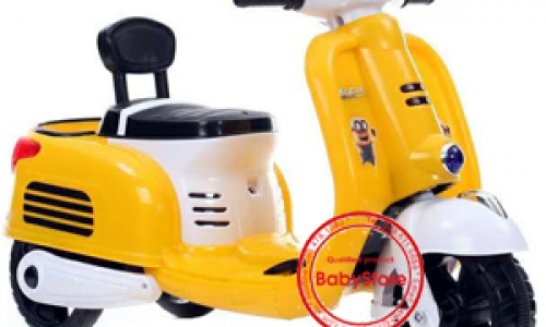 Xe máy điện trẻ em Vespa Minion 888 (Xe có cốp sau, BH 01 năm)