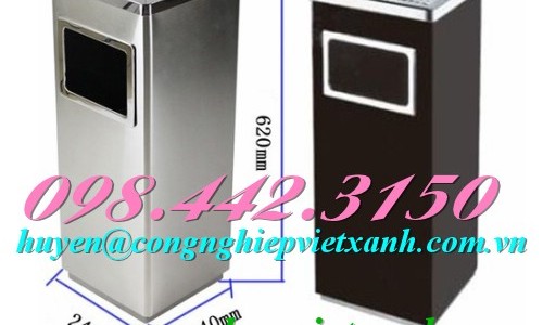 Thùng rác inox vuông gạt tàn giá siêu rẻ call 0984423150 – Huyền