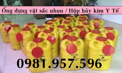 Hộp hủy kim tiêm đã qua sử dụng, bình hủy kim tiêm Y tế