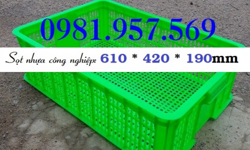 Sóng nhựa công nghiệp 1T9, sóng rỗng đụng hàng cao 19cm