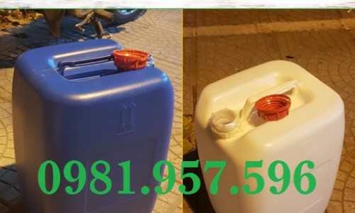 Can có seal chống tràn, can nhựa HDPE đựng hóa chất, can 30L