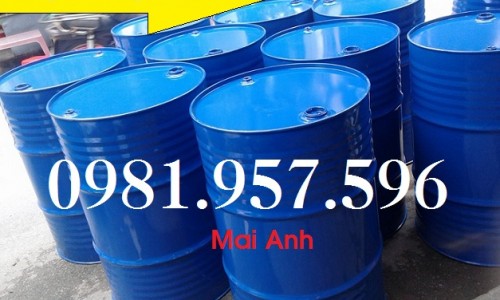 Phuy thép mới bảo hành, phuy thép 200L mới, phuy thép 2 nắp