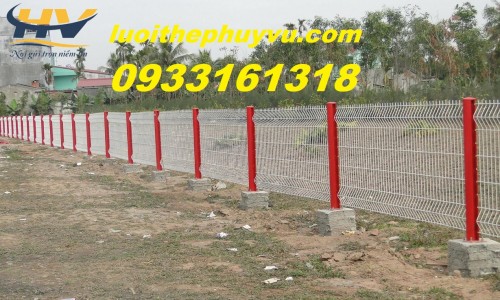 Hàng rào lưới thép mạ kẽm sơn tĩnh điện D5, D6 a50x200