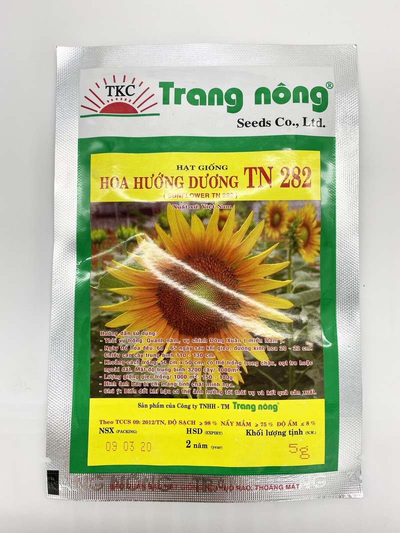Hạt giống hoa hướng dương Trang Nông TN 282 (Sun Flower) HGHTN282