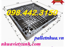 Pallet nhựa đen 1100x1100x125mm hàng mới giá rẻ call 0984423150 Huyền