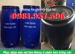 Thùng phuy nhựa cũ, phuy nhựa đã sử dụng, phuy nhựa mới 100%﻿