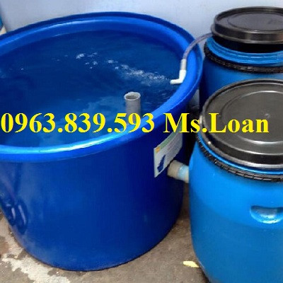 Thùng nhựa tròn 350L - Bán thùng nhựa đựng nước giá rẻ./ Lh 0963.839.593 Ms.Loan