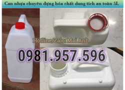 Chuyên can nhựa hóa chất, can nhựa HDPE nguyên sinh