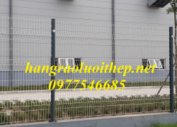 Lưới hàng rào bảo vệ,hàng rào mạ kẽm sơn tĩnh điện phi 5 mắt 50x150mm