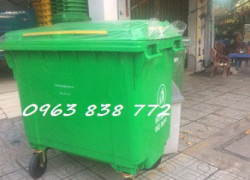 Thùng rác nhựa 660 lít | bán thùng rác môi trường | Call 0963 838 772