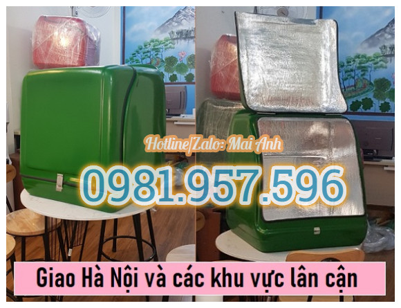 Thùng chở hàng lớn sau xe máy, thùng giao hàng lớn cho xe máy