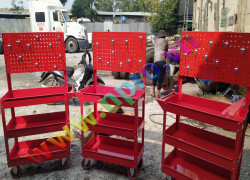 Xe đẩy 3 ngăn – bảng treo cơ khí