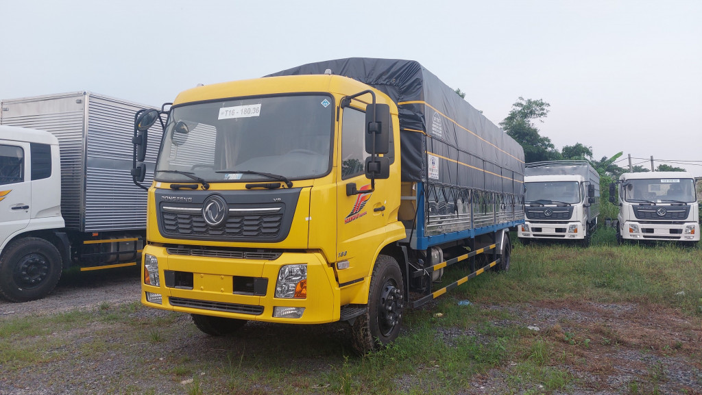B180 Dongfeng Hoàng Huy thùng bạt 2021 - xe tải Dongfeng