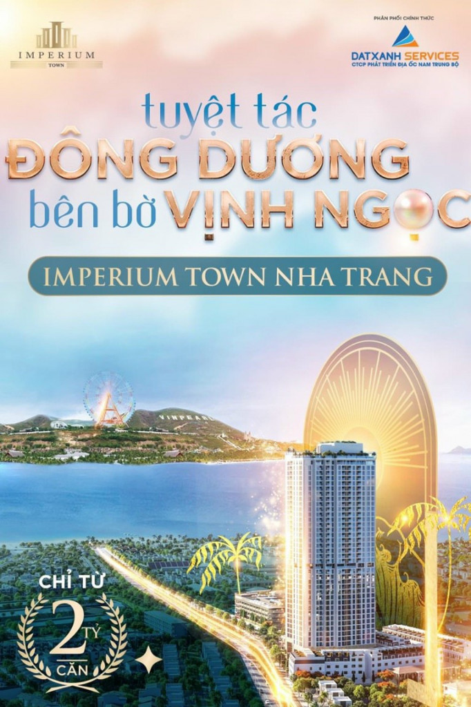 Mở bán căn hộ cao cấp IMPERIUM TOWN Nha Trang