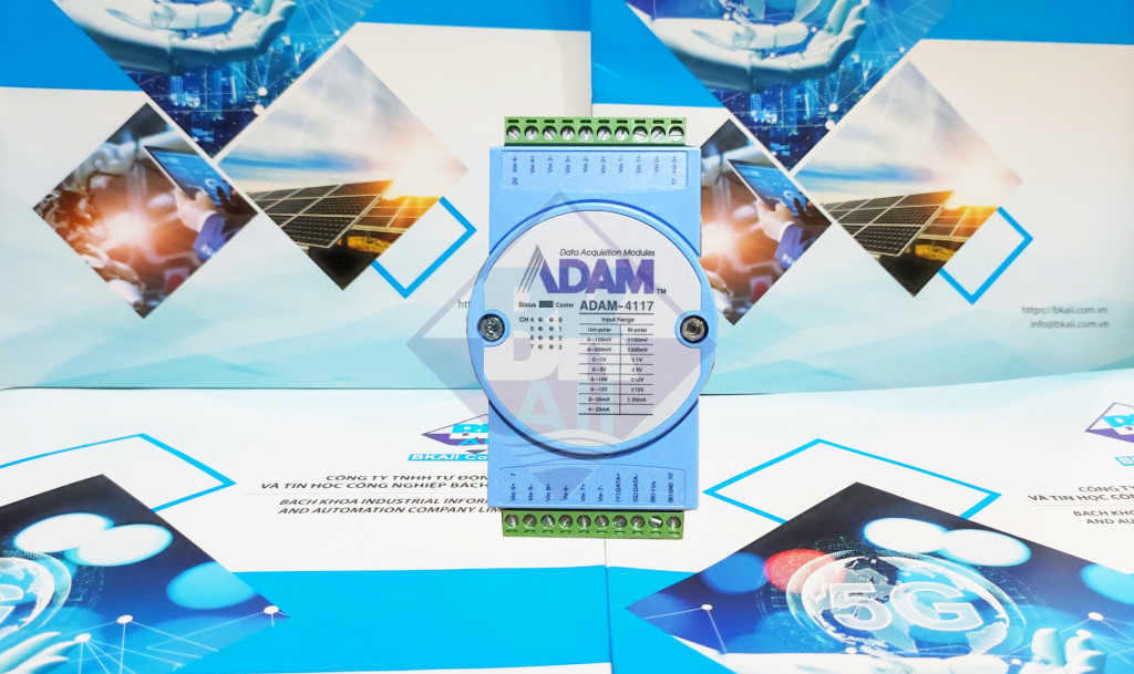 ADAM-4117: Robust 8-ch Analog Input Module with Modbus