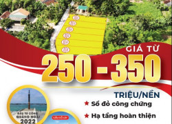 Bán đất Quảng Ngãi Chỉ 280 triệu / lô