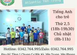 Học Tiếng Anh 0Đ cùng Atlantic Yên Trung