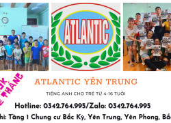 Tiếng Anh cho trẻ từ 4-16 tuổi và tiếng Anh tổng quát tại Atlantic Yên Trung