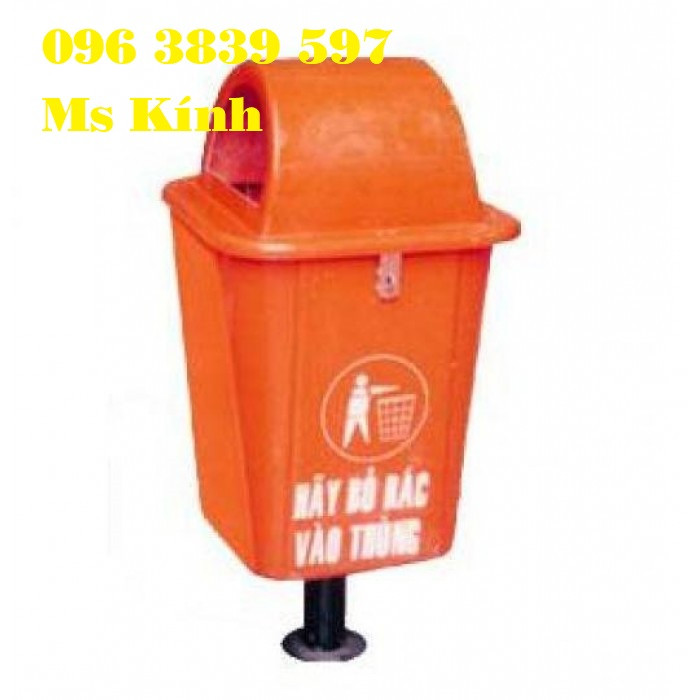 Thùng rác composite 55 lít bền đẹp giá rẻ toàn quốc - 096 3839 597 Ms Kính