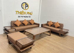 Sofa Lotus gỗ sồi thiết kế sang trọng hiện đại - Thiên Phú