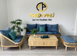 Bộ sofa phòng khách Dedar KBH màu tự nhiên - Thiên Phú