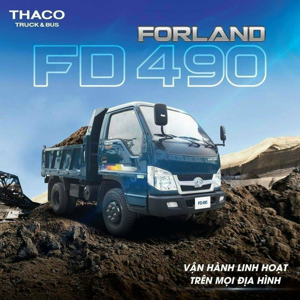 XE BEN THACO FORLAND FD490 - 2.490 Kg– 2022