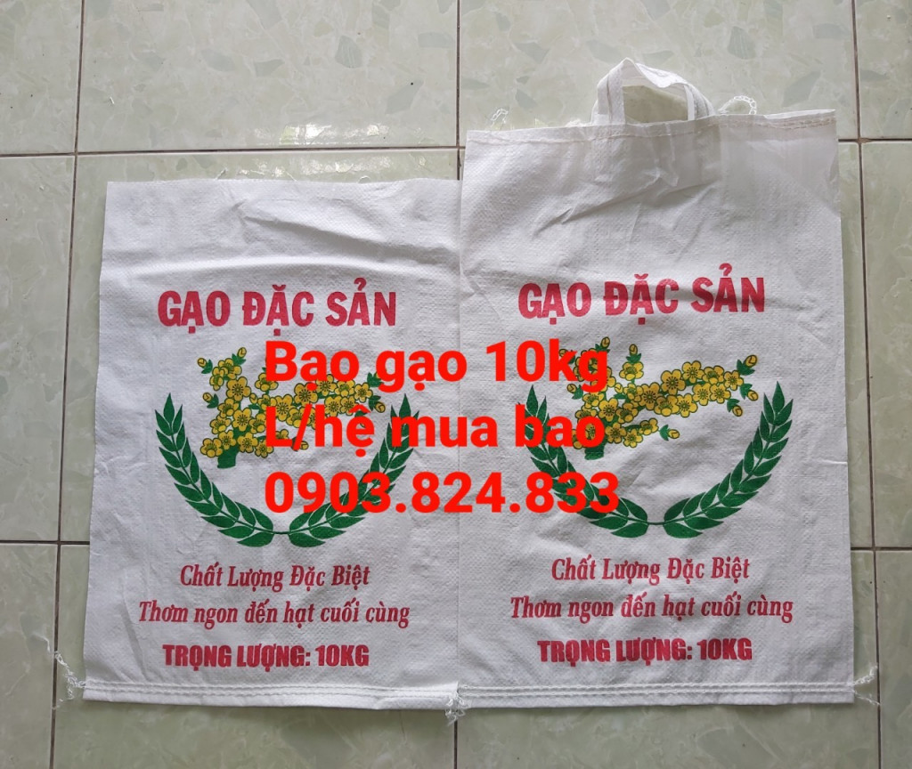 Nhà cung ứng và phân phối bao bì gạo, bao pp dệt đựng gạo giá rẻ