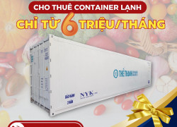 Cho thuê container lạnh trữ nhiều hàng hoá