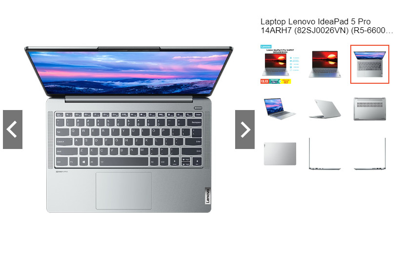 Laptop Lenovo IdeaPad 5 Pro 14ARH7