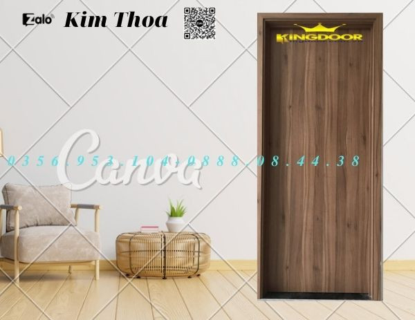 Cửa gỗ HDF MDF An Cường dành cho phòng ngủ tại Quận Tân Phú