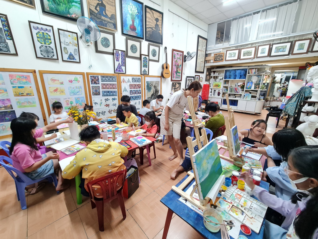 Xưởng vẽ 91 lớp vẽ tại quận 2 dành cho bé thiếu nhi
